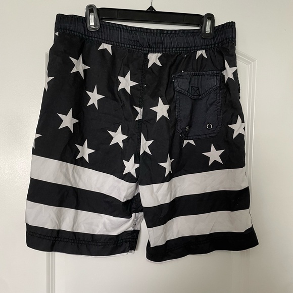 Bioworld US Flag Swim Trunks - Picture 2 of 8
